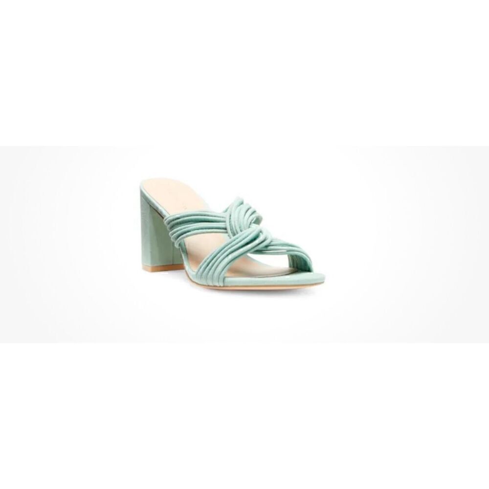 NWOB Stuart Weitzman Twist Block Suede Mules‎